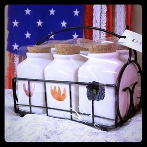 Rae Dunn Flower Watercolor Jars